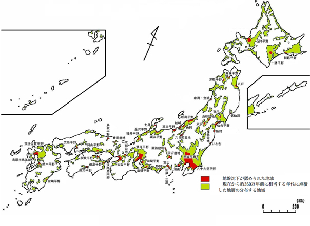 全国の軟弱地盤状況